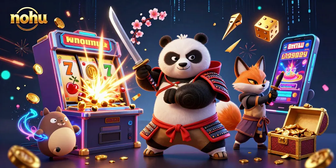 Engage with nohu's thrilling slot experience featuring dynamic characters and vibrant casino elements.
