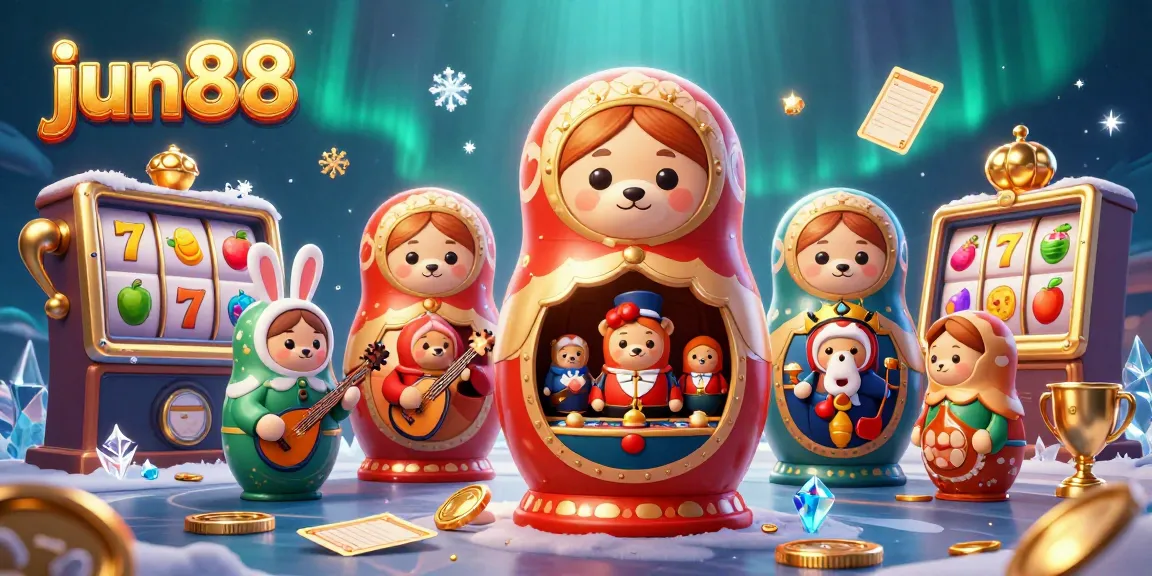 Experience the thrill of jun88 with 3D characters celebrating casino games in a vibrant scene.