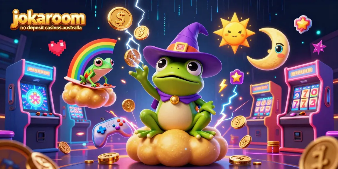 Experience exclusive jokaroom no deposit casinos australia featuring vibrant 3D characters and thrilling casino game elements.
