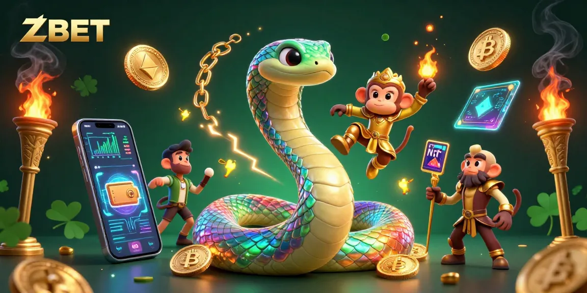 ZBET offers an enchanting gaming experience highlighted by a playful monkey king and a magical rainbow serpent.