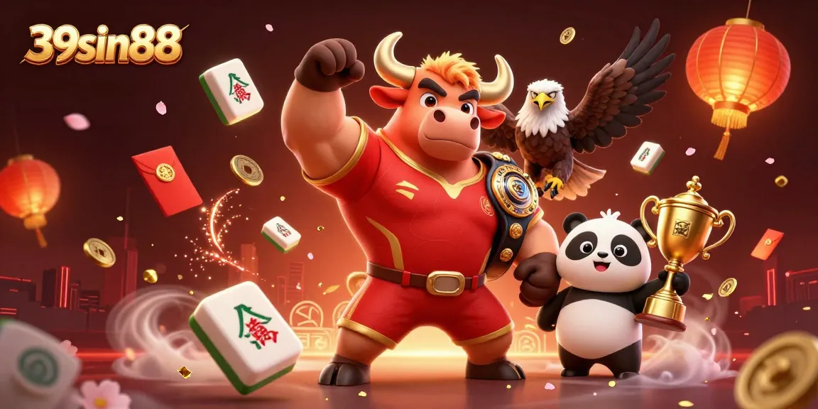 Experience the excitement of 39sin88 gaming with vibrant characters and festive elements.