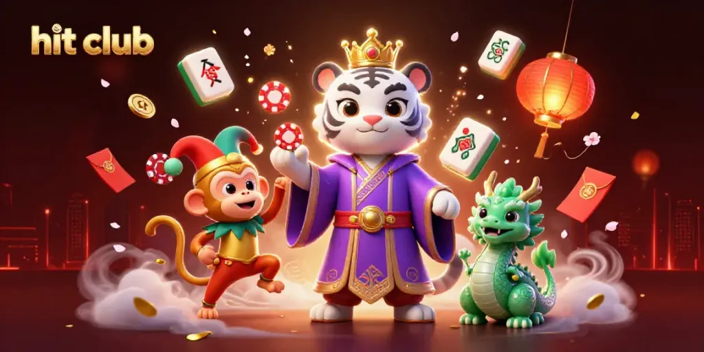 Engage with the hit club through a vibrant 3D casino scene featuring playful characters and enchanting elements.