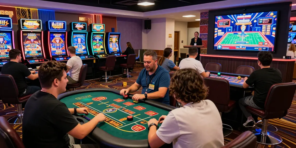 Players enjoying a vibrant gaming experience at XX88, featuring engaging digital games and lively atmosphere.