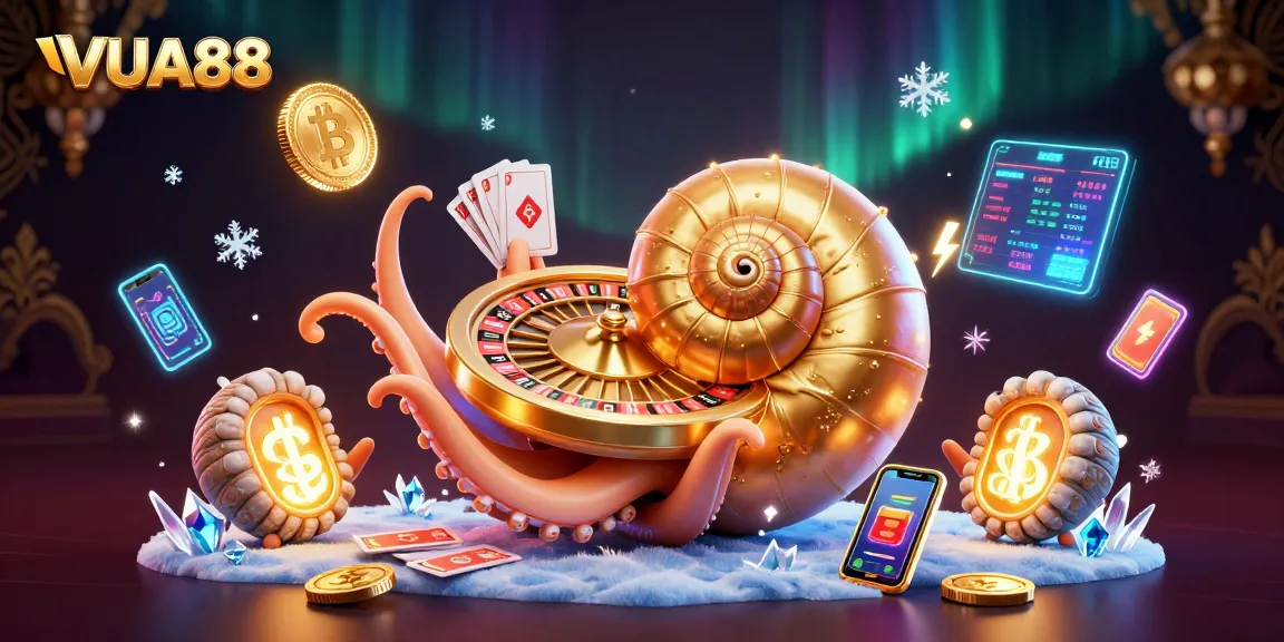 Experience thrilling gameplay at VUA88 with an enchanting 3D casino scene full of virtual elements.