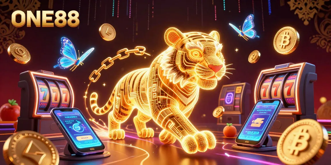 Engage with thrilling gameplay and big wins at ONE88, featuring a lively digital casino scene.