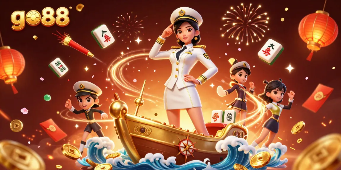 Engage with go88's vibrant celebration of online gaming amid stunning visuals and dynamic casino elements.