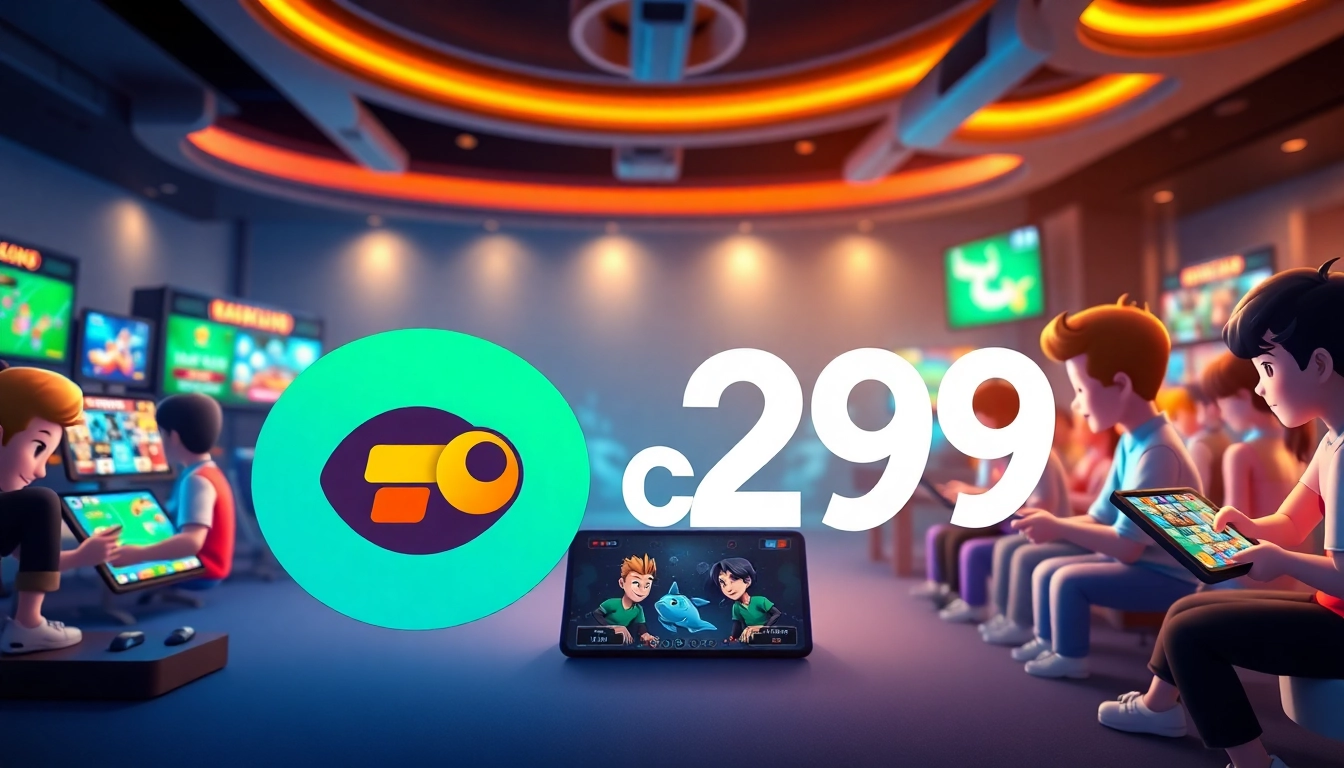 Engaging scene of characters playing at nhà cái go99 online, showcasing diverse gaming experiences.